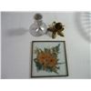 Image 5 : Glass Bowl, Crib Game, Candle Holders and Glass Picture