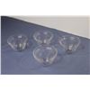 Image 4 : Heavy Glass Bowl - (4) Sm Glass Bowls