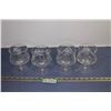 Image 1 : (4) Pinwheel Crystal Glasses