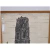 Image 2 : Vintage signed Etching of St Lawrence Church  Rotterdam ( 12 1/2" x 17")