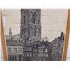 Image 3 : Vintage signed Etching of St Lawrence Church  Rotterdam ( 12 1/2" x 17")