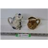 Image 1 : (2) Vintage Ceramic Animal Creamers