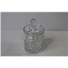 Image 6 : Pedestal Cake Plate - Glass Butterfly Dish - Cut Crystal Sugar Bowl