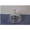 Image 5 : Cut Glass Dish w/Lid - Cornflower Crystal Dish w/lid - Sat & Pepper Shakers - Glass Plates - Cut Gla