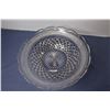 Image 2 : Vintage Cut Glass Tray - Large Depression Glass Bowl