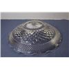 Image 3 : Vintage Cut Glass Tray - Large Depression Glass Bowl