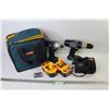 Image 1 : Ryobi Drills - Charger - Batteries w/Case (untested)