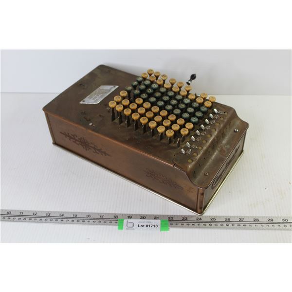 Vintage Comptometer Register