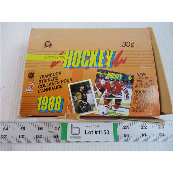 (1) Box of O Pee Chee 1988 Yearbook Stickers-48 Pkgs.