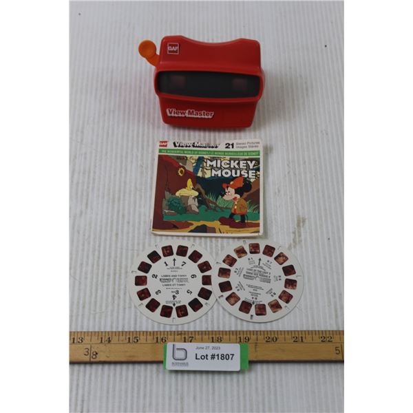 View Master with Mickey Mouse, Land of The Lost 2, Lassie and Timmy Reels