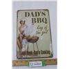 Image 1 : 12" x 8" Dad's BBQ Metal Sign