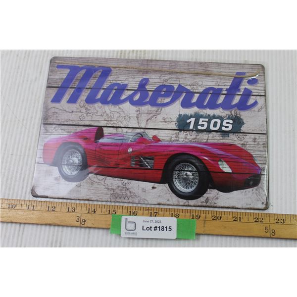 12" x 8" Maserati 150s Metal Sign