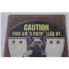 Image 3 : 12" x 8" German Shepherd Security Service Metal Sign