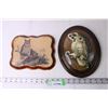 Image 1 : (2) Vintage Wooden Owl Plaques