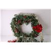 Image 3 : (2) Christmas Wreaths and Tinsel