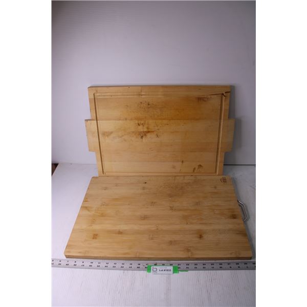 (2) Wooden Cutting Boards