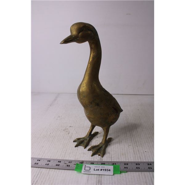 Brass Bird Statue