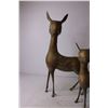 Image 3 : (2) Brass Deer Statues