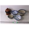Image 1 : Ceramic Bowls and Wooden Candy Dish
