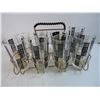 Image 3 : (12) Vintage Glasses with Holder for (8)