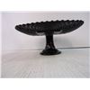 Image 2 : LE Smith MCM Black Confetti Ware Diamond Point Square Pedestal Cake Plate