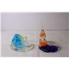 Image 2 : Glass Fish and Bird Candle Holders