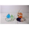 Image 3 : Glass Fish and Bird Candle Holders