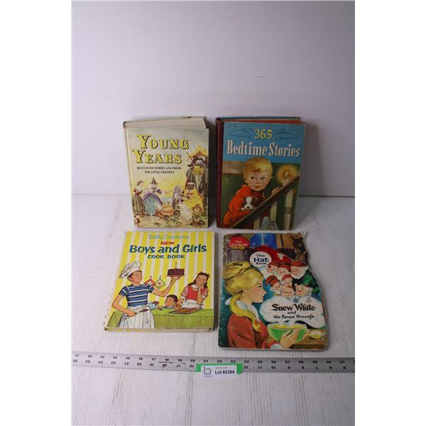 Assorted Vintage Kids Books - Cook Book, Bedtime Stories