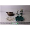 Image 1 : Figurines, Creamer Dish and Trinket Trays