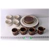 Image 1 : (2) Brown Mug and Saucer Sets