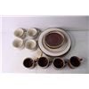 Image 2 : (2) Brown Mug and Saucer Sets