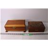 Image 1 : (2) Wooden Jewelry Boxes