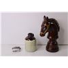 Image 4 : Horse Chalkware, Horse Figurine and Misc.