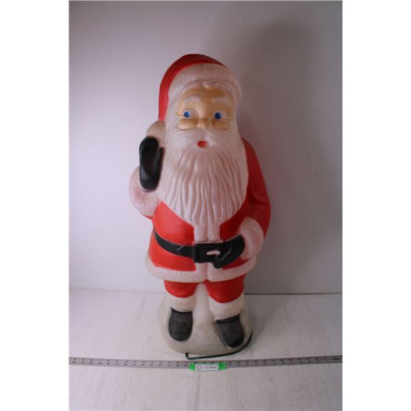 *Plastic Light Up Santa (Working)