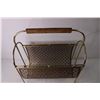 Image 3 : Vintage Metal and Wood Magazine Rack