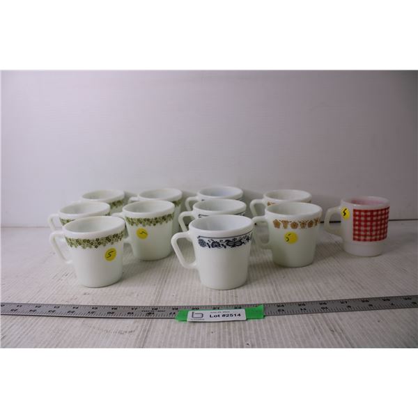 Assorted Pyrex Mugs