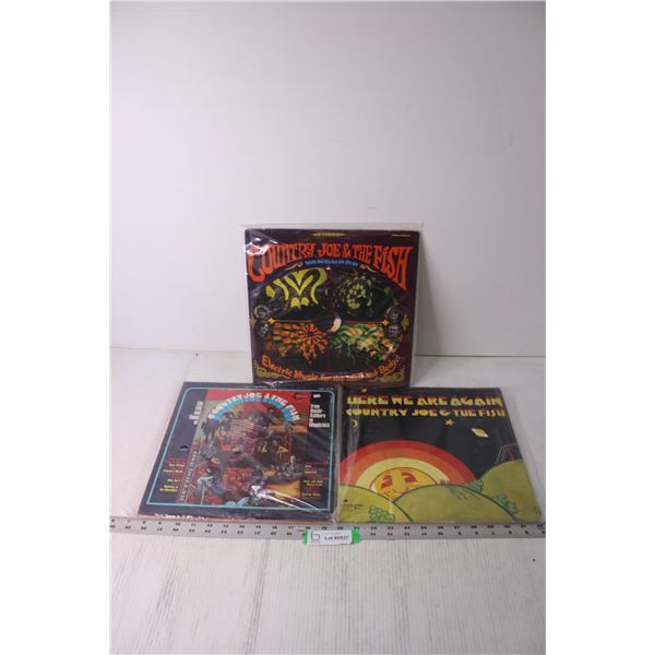 (3) Country Joe and the Fish Vinyl Records
