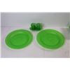 Image 3 : Large Plastic Platter - Cutlery Set - Plates - Salt & Pepper
