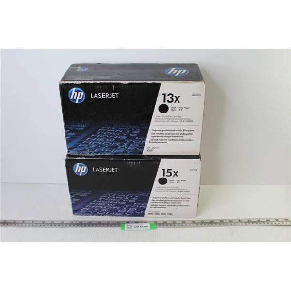 (2) HP Laser Jet Black Print Cartridges