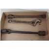 Image 2 : (3) Vintage Wrenches - Vintage Curved Bush Axe