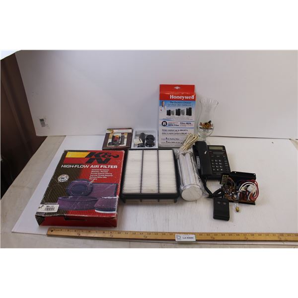 High-Flow Air Filter + Wine Bottle Vacuum Sealer + Misc.
