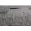 Image 5 : Glass Punch Bowl + (16) Glass Cups