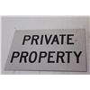 Image 2 : Private Property Sign 14 x 10 + Red Twine + Handheld Stapler