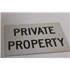 Image 2 : Private Property Sign 14 x 10 + Red Twine + Handheld Stapler