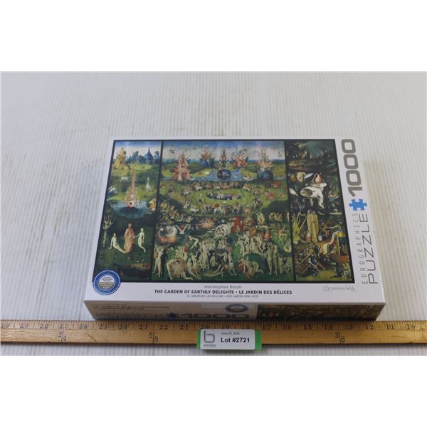 The Garden of Earthly Delights 1000 Piece Eurographic Puzzle (New Sealed)