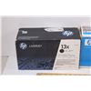 Image 2 : (2) hp LaserJet 13 Black Cartridge(2010) + HP Color LaserJet Print Cartridge (2008)