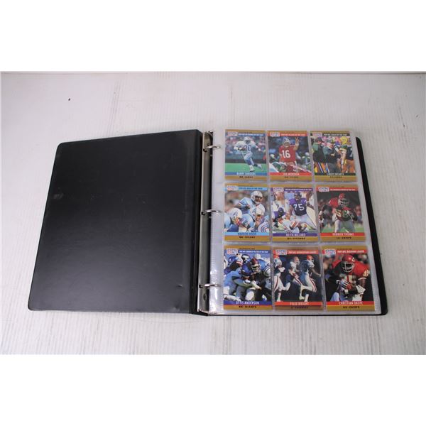 Binder of Complete Set of Pro Football Cards