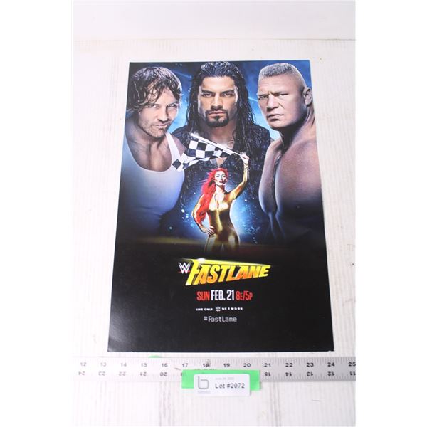 WWE Fastlane Poster - 11" x 17"