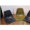Image 2 : *(4) Retro Fiberglass Seat Backs