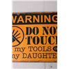 Image 3 : Metal Garage Warning Sign - 10" x 14"